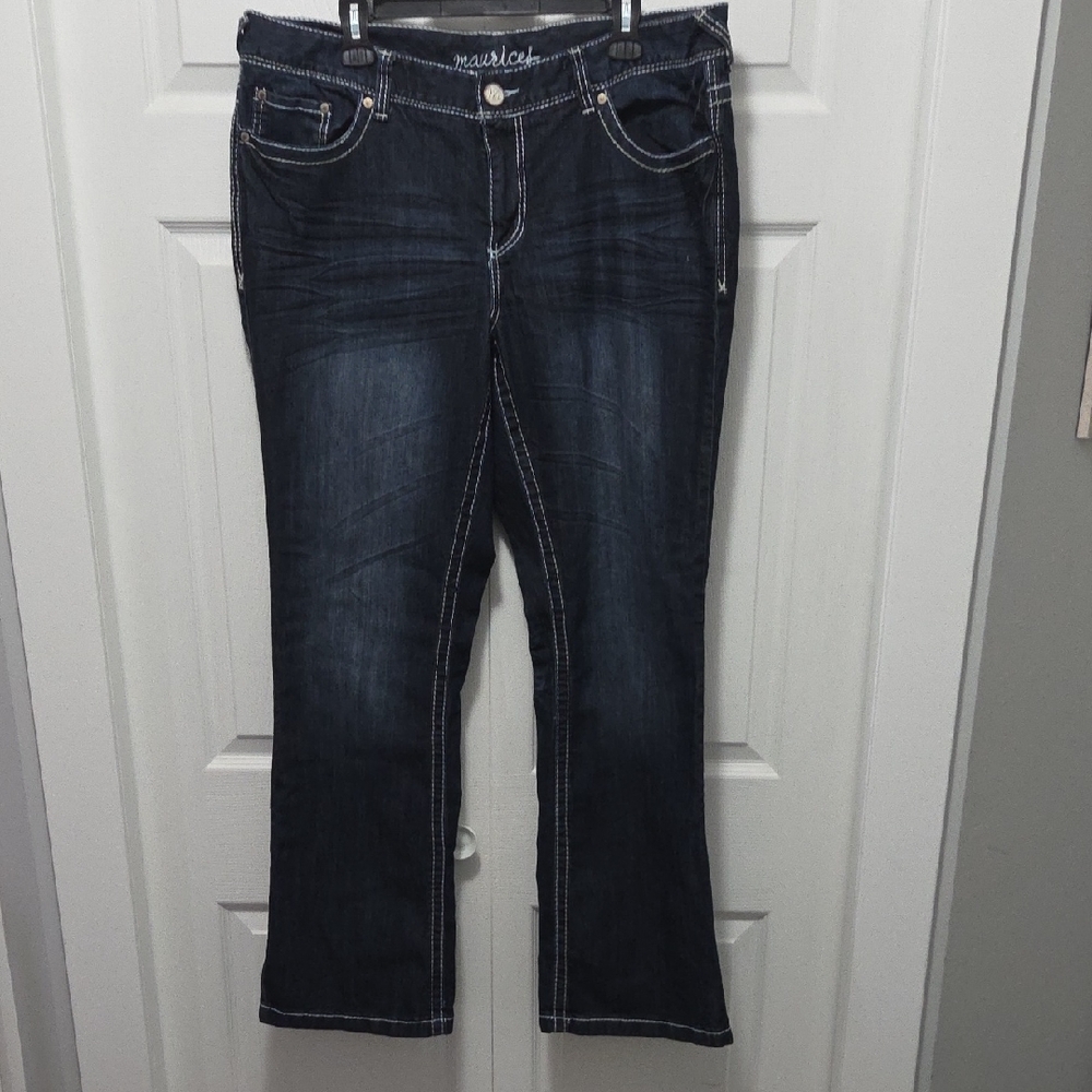Maurices Dark Wash Boot Cut Jeans
